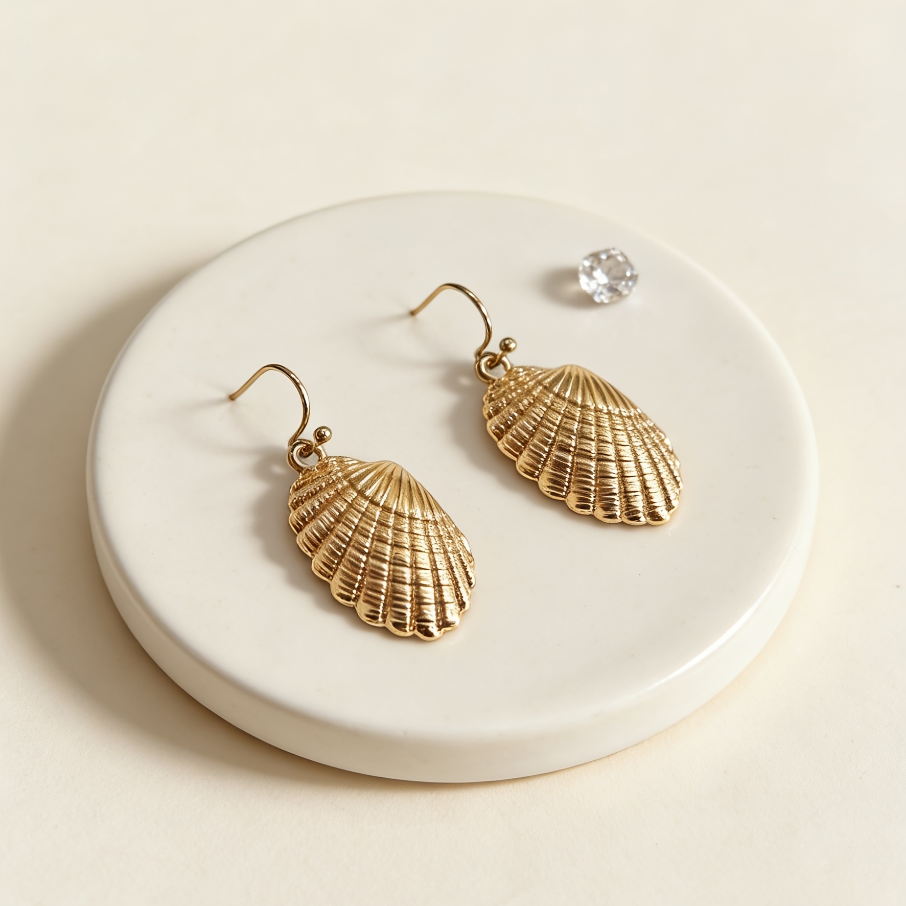 Bohemian Golden Ocean Element Drop Earrings